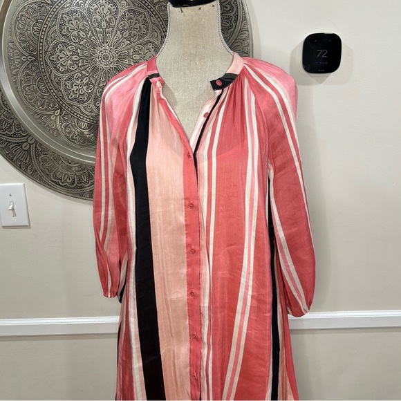A Piece Apart New York pink, black striped dress - Size 8 - Picture 3 of 11